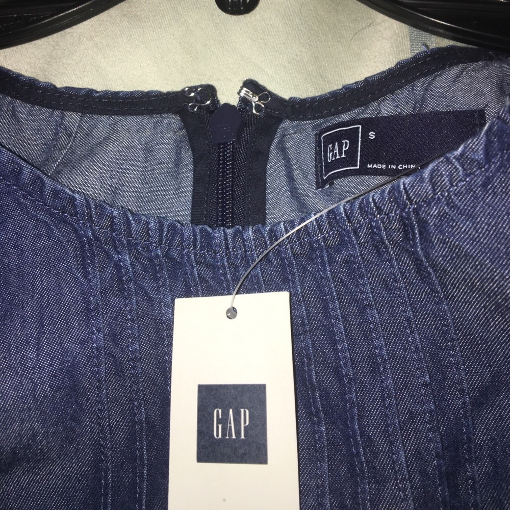 Gap S NWT chambray looking dress - Picture 1 of 7